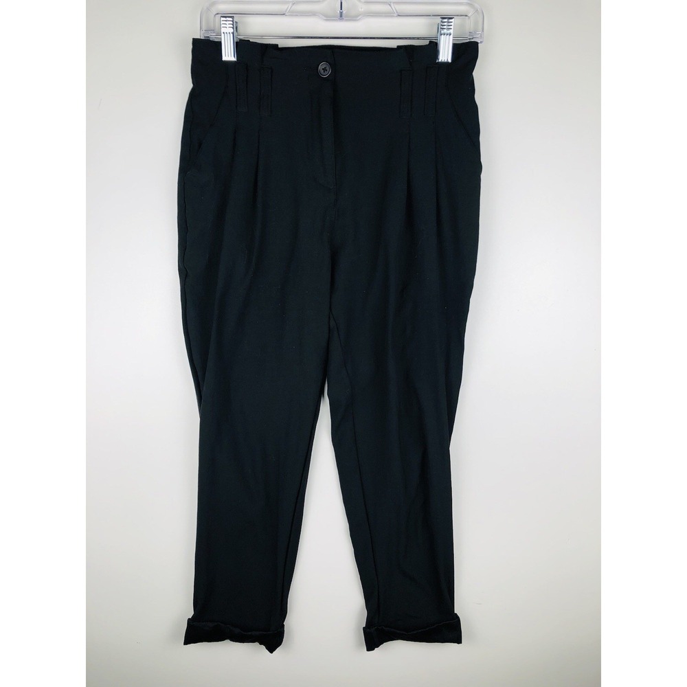 Kimchi Blue Urban Outfitters Pants Womens 2 Black Paper Bag High Waist Pleated